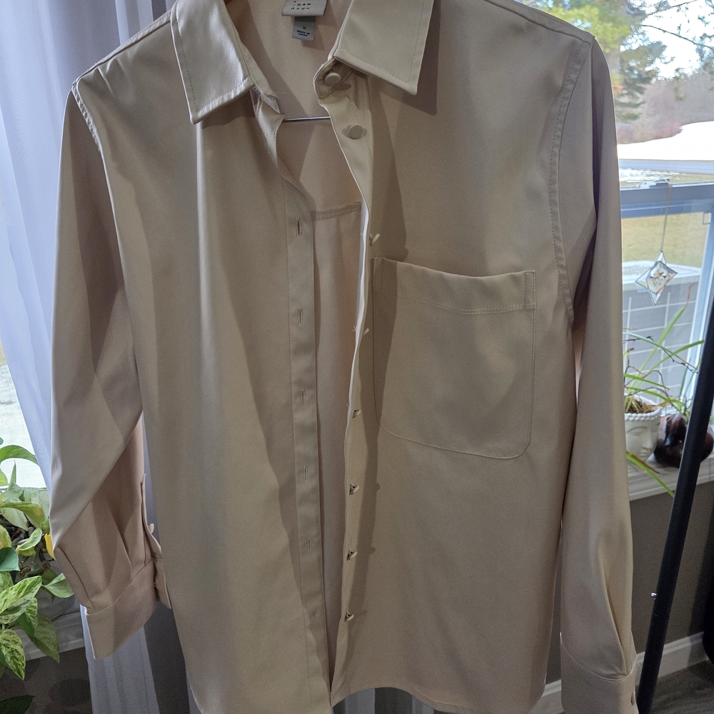 a new day Beige Dress Shirt